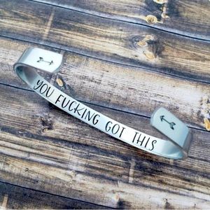 Inspirational Sterling Silver Bracelet Cuff!